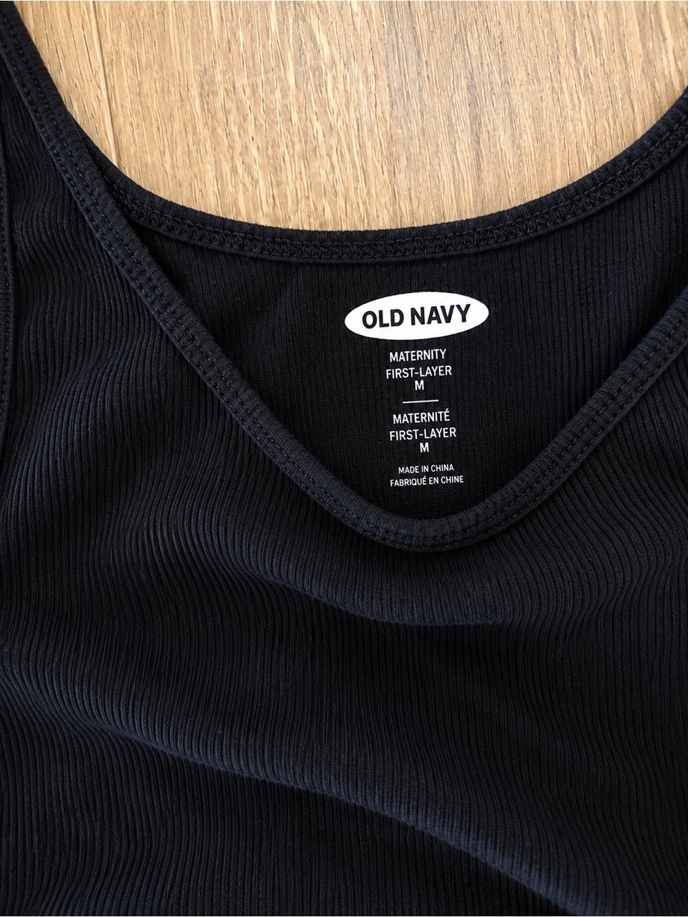 Old Navy Maternity Ribbed Tank Tops Size M | 2-Piece Bundle Black & Grey